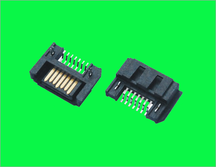 SATA  7pin Male SMT 半包式