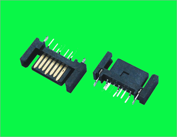 SATA 7pin Male DIP 雙邊直立式