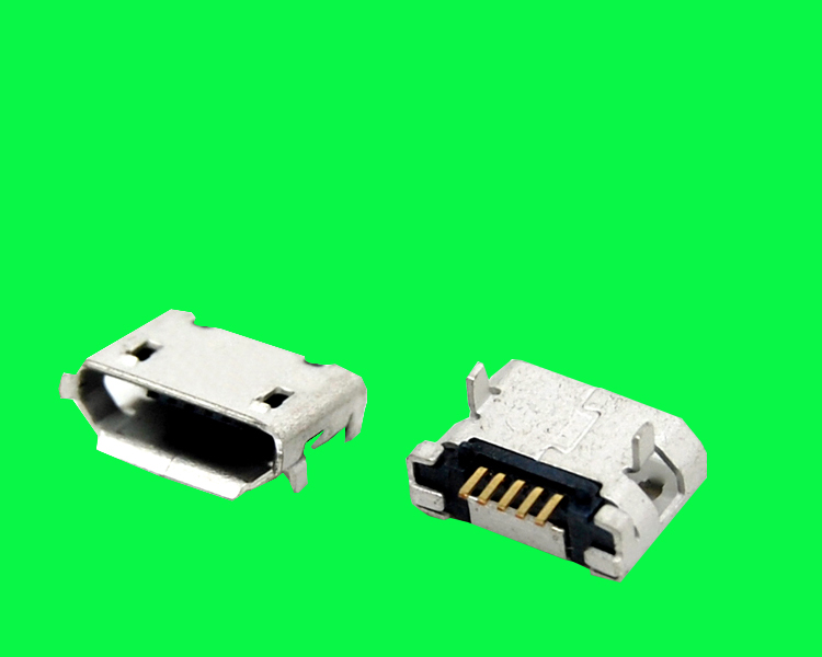 MICRO USB 5S B型插板6.4無柱加焊腳