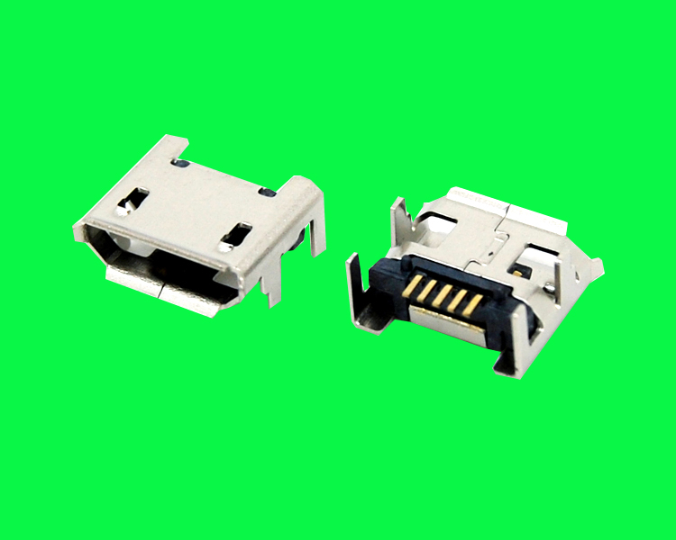 MICRO USB 5S B型四腳插板7.2有柱加長0.75