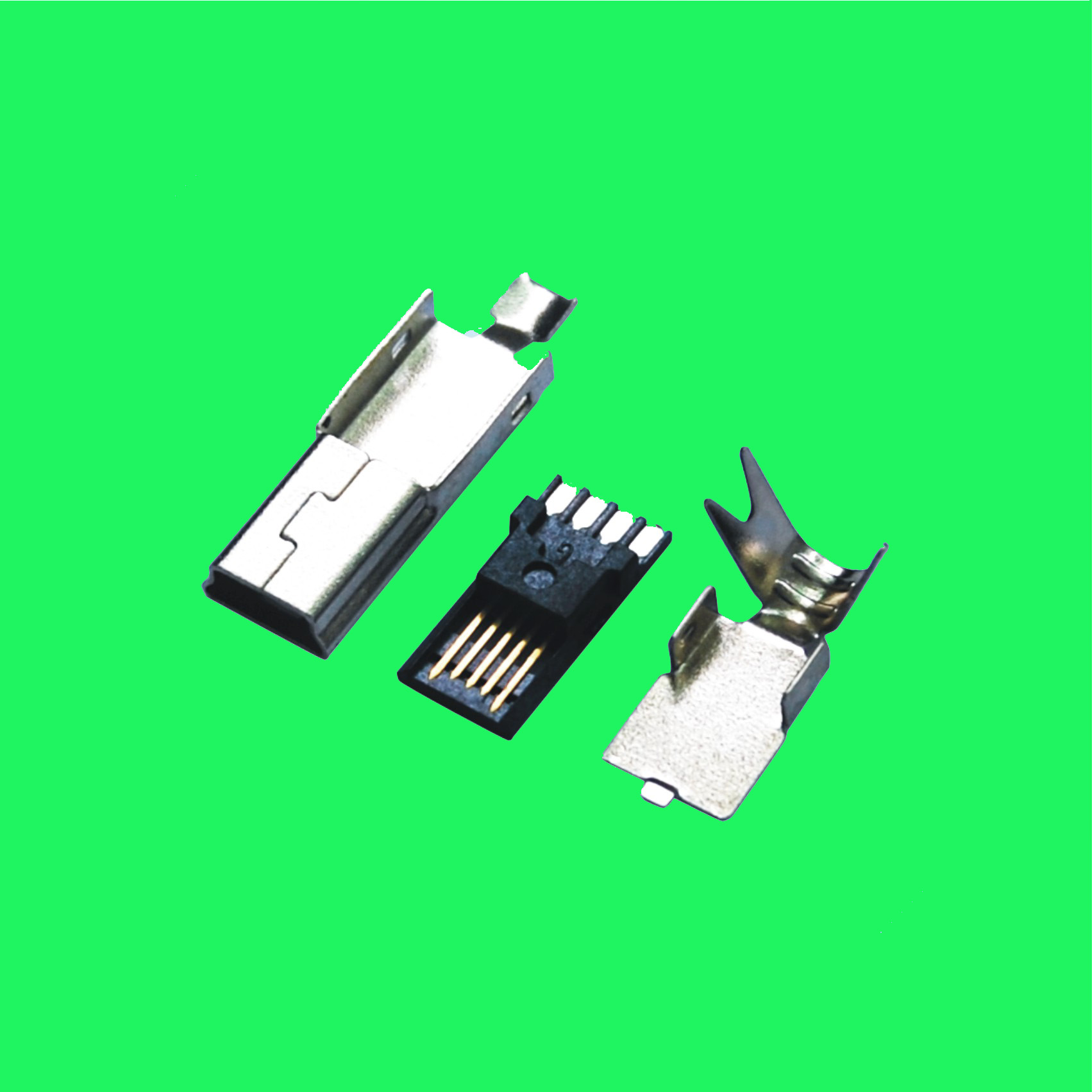 MINI USB 5P超薄焊線