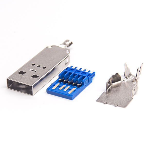 USB 3.0A公焊線三件套1U'' OD6.0