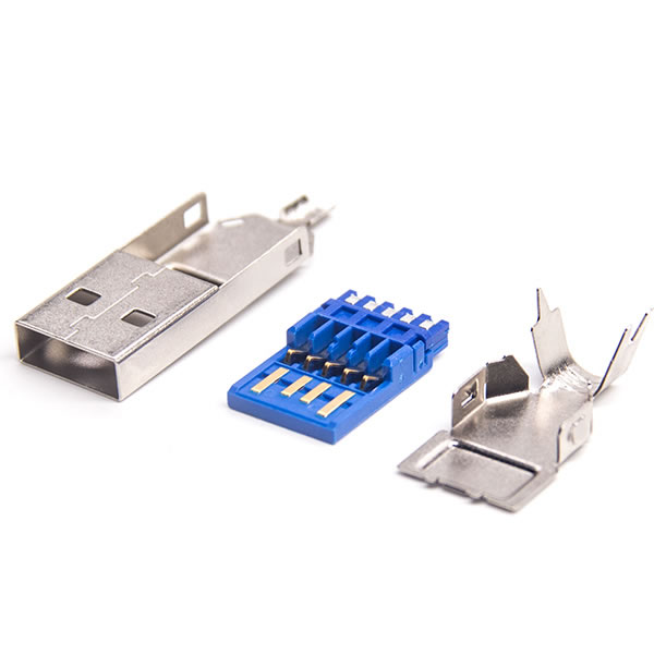 USB 3.0A公焊線三件套